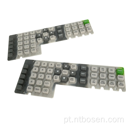 Silicone personalizado do teclado do teclado da impressão da cor da pílula